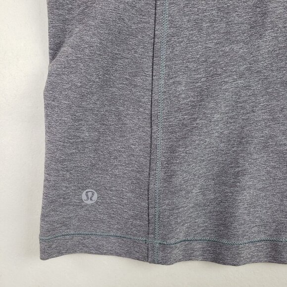 Lululemon Sweaty or Not Tank Womens 8? Gray Sleeveless Cut Out Top NO RIP TAG - Picture 7 of 9